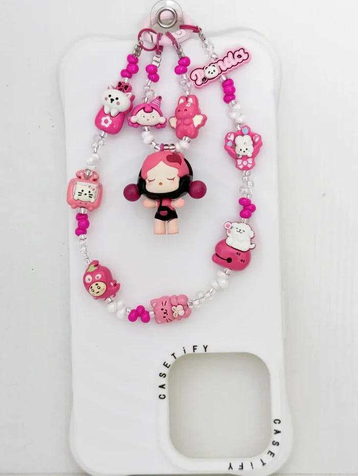 Handmade Alloy Charm Phone Strap Skullpanda