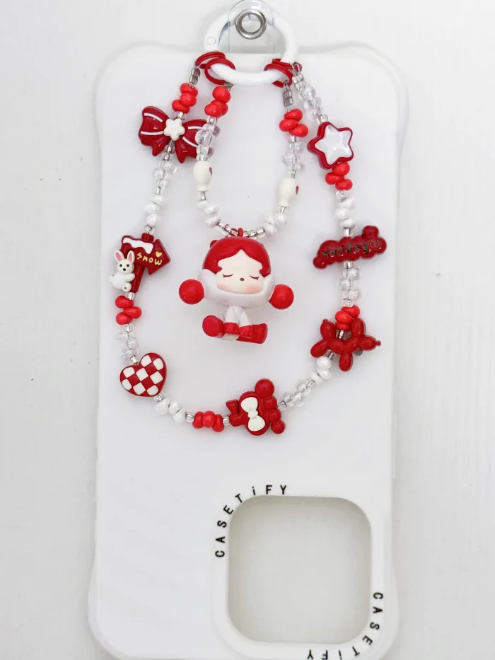 Handmade Alloy Charm Phone Strap Skullpanda