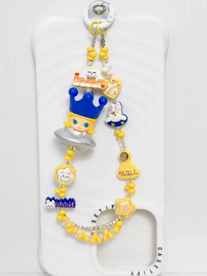 Handmade Alloy Charm Phone Strap Molly