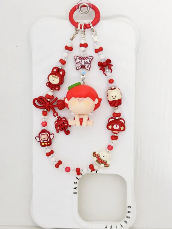 Handmade Alloy Charm Phone Strap