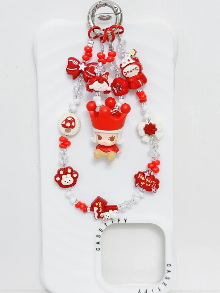 Handmade Alloy Charm Phone Strap Molly