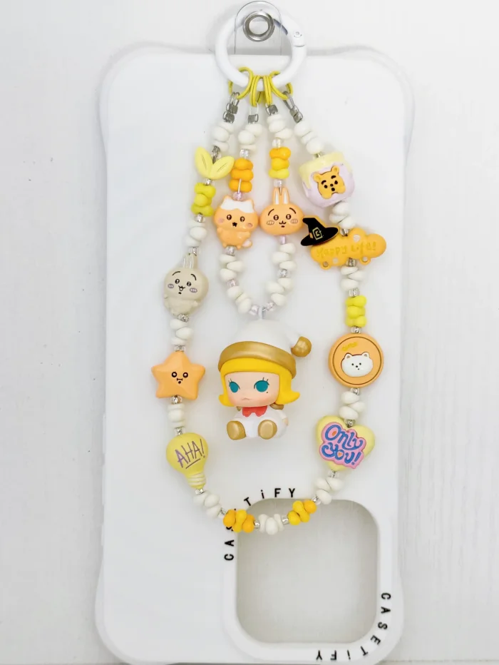 Handmade Alloy Charm Phone Strap Molly
