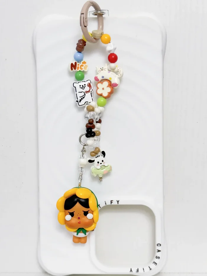 Handmade Alloy Charm Phone Strap Crybaby