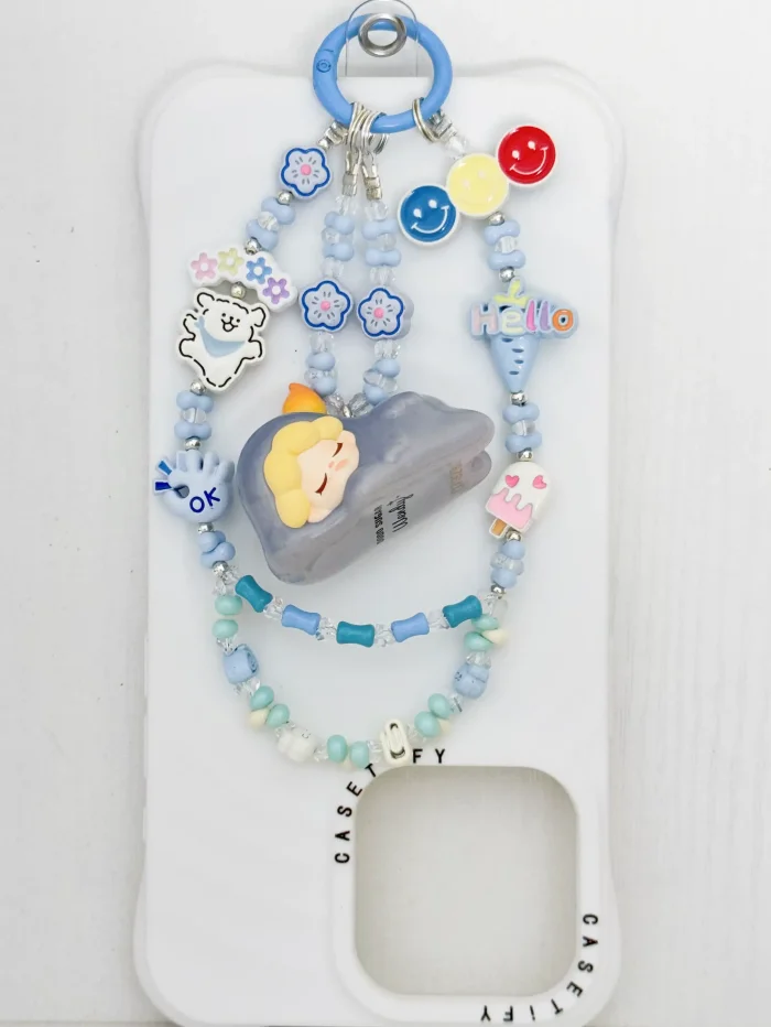Handmade Alloy Charm Phone Strap Wendy