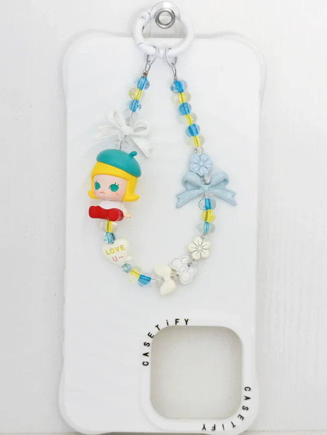 Handmade Alloy Charm Phone Strap Molly