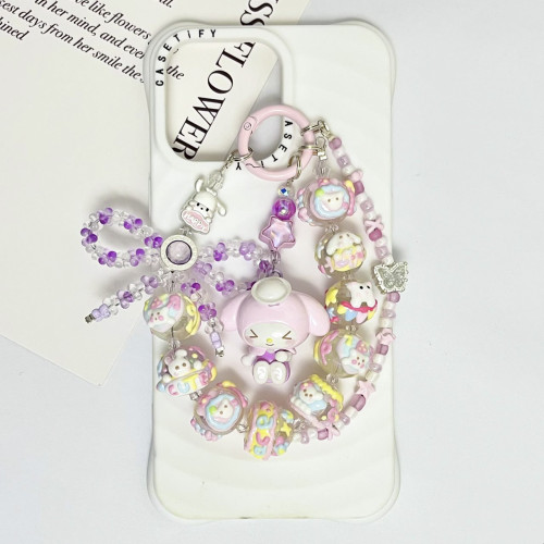 Hand Painted Beads Phone Charm Sanrio