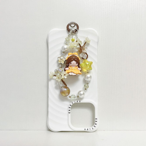 Handmade  Crystal Glass Charm Phone Strap Sanrio