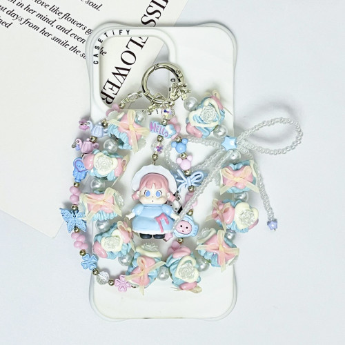 Hand Painted Beads Phone Charm Qoqo