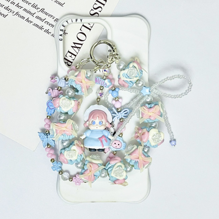 Hand Painted Beads Phone Charm Qoqo