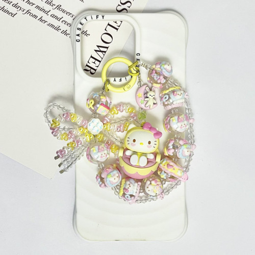 Hand Painted Beads Phone Charm Sanrio