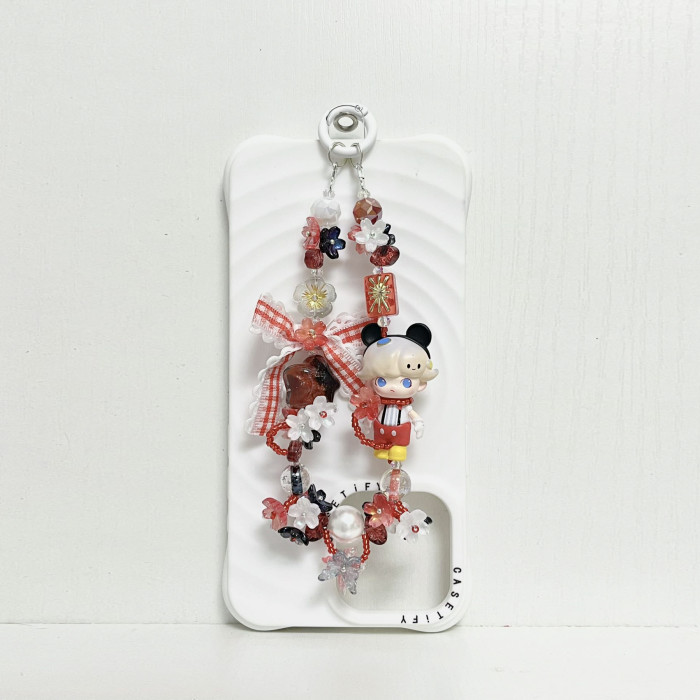 Handmade  Crystal Glass Charm Phone Strap Dimoo