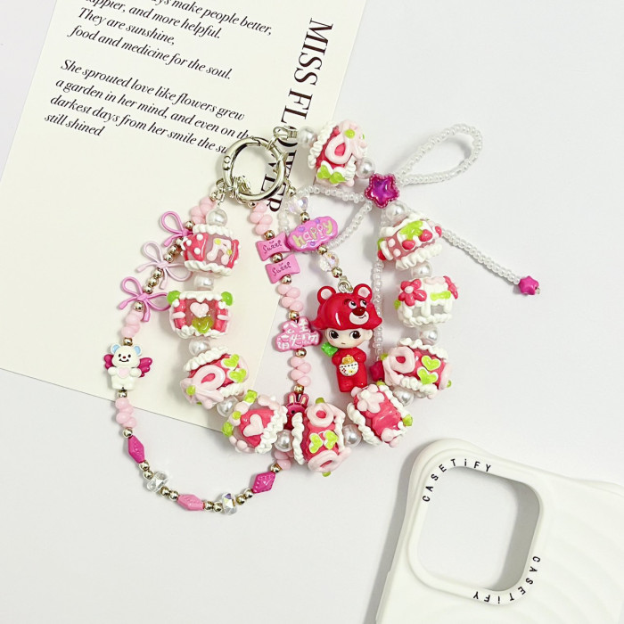 Hand Painted Beads Phone Charm Dimoo