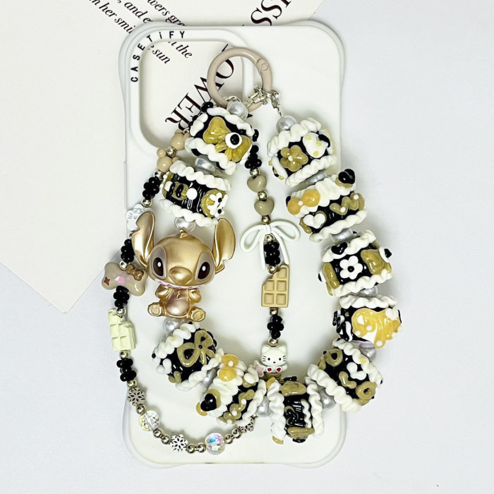 Hand Painted Beads Phone Charm Disney