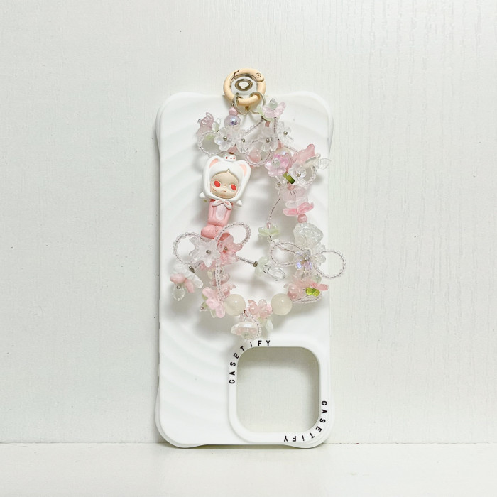 Handmade  Crystal Glass Charm Phone Strap Molly Dora Zsiga