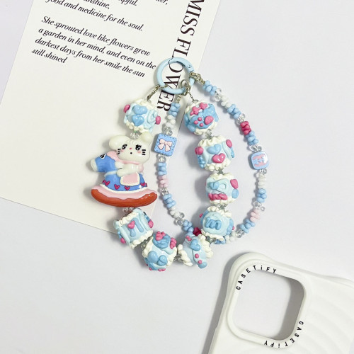 Hand Painted Beads Phone Charm Mikko
