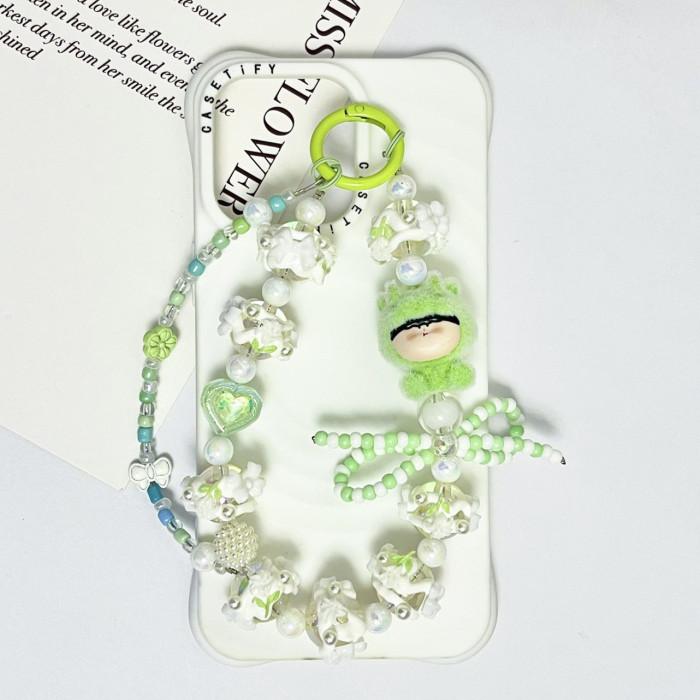 Hand Painted Beads Phone Charm Boys