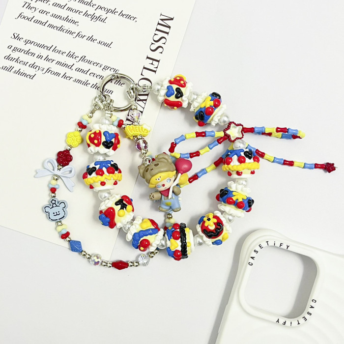 Hand Painted Beads Phone Charm Dimoo