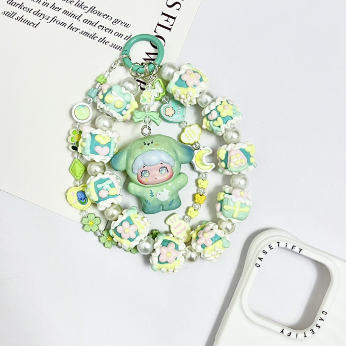 Hand Painted Beads Phone Charm Boys