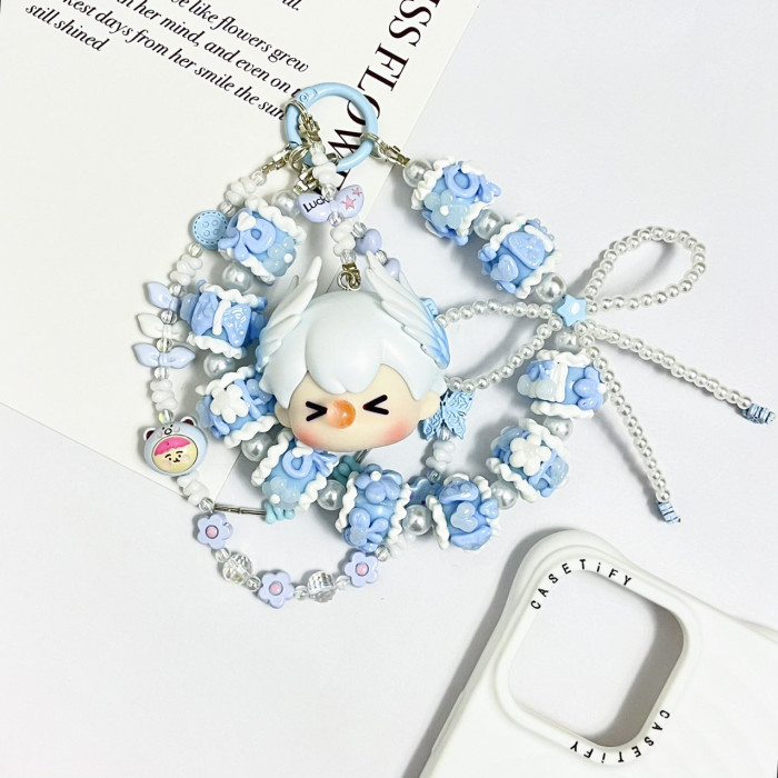 Hand Painted Beads Phone Charm Boys