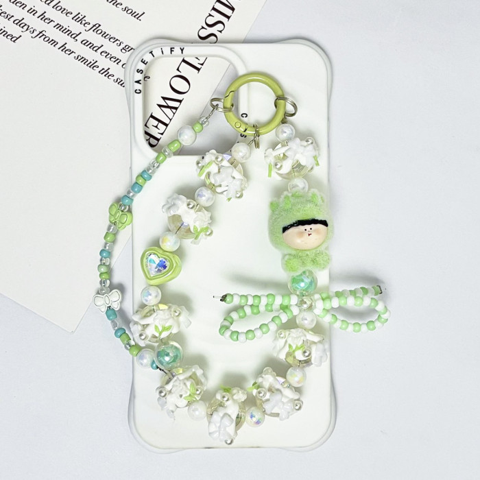 Hand Painted Beads Phone Charm Boys