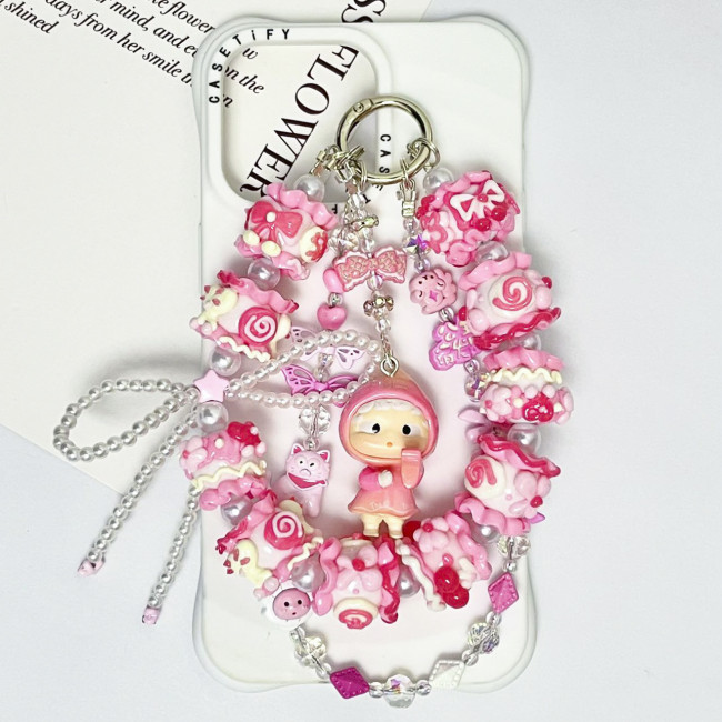 Hand Painted Beads Phone Charm Boys