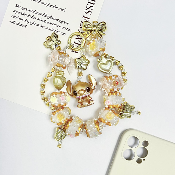 Hand Painted Beads Phone Charm Disney