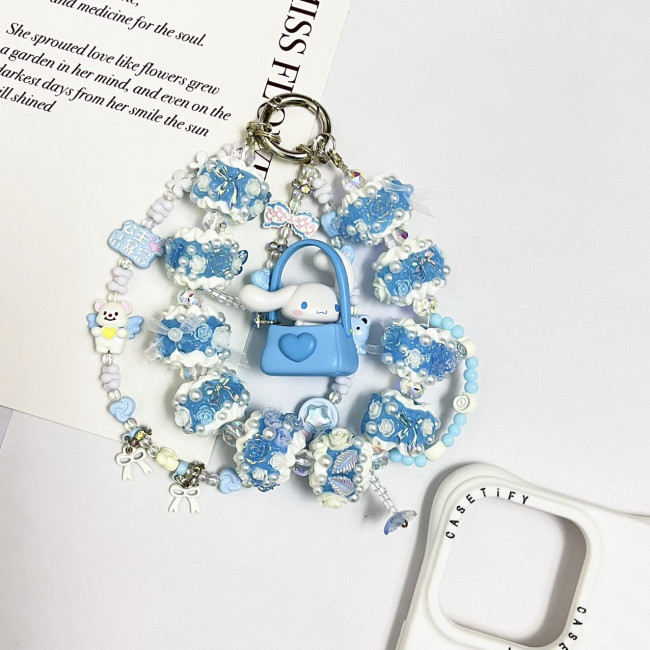Hand Painted Beads Phone Charm Cinnamoroll