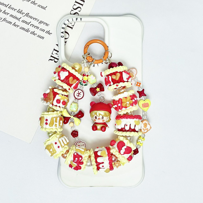 Hand Painted Beads Phone Charm Boys