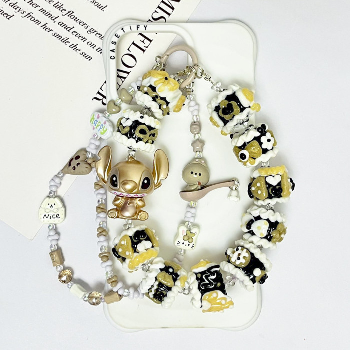 Hand Painted Beads Phone Charm Disney