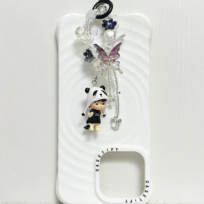 Handmade  Crystal Glass Charm Phone Strap Hirono