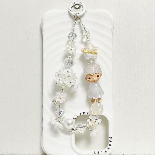 Handmade  Crystal Glass Charm Phone Strap Hirono