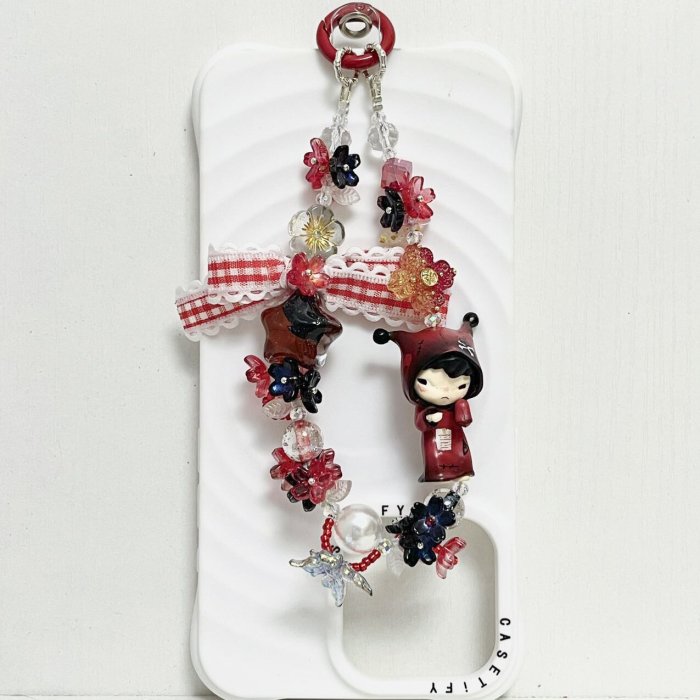Handmade  Crystal Glass Charm Phone Strap Hirono