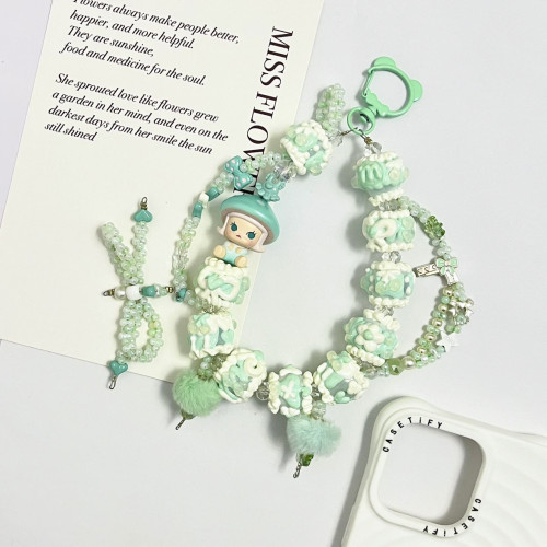 Hand Painted Beads Phone Charm Molly