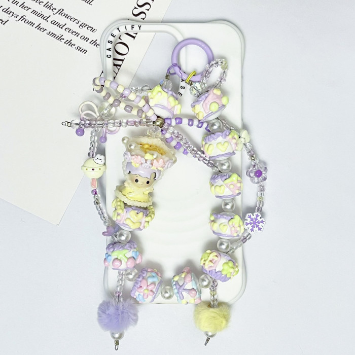 Hand Painted Beads Phone Charm Boys