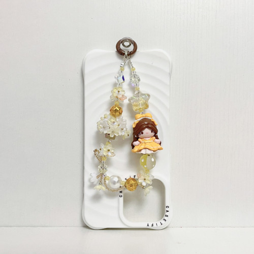 Handmade  Crystal Glass Charm Phone Strap Sanrio