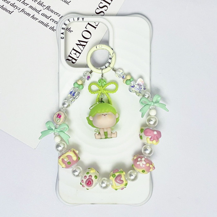 Hand Painted Beads Phone Charm Boys