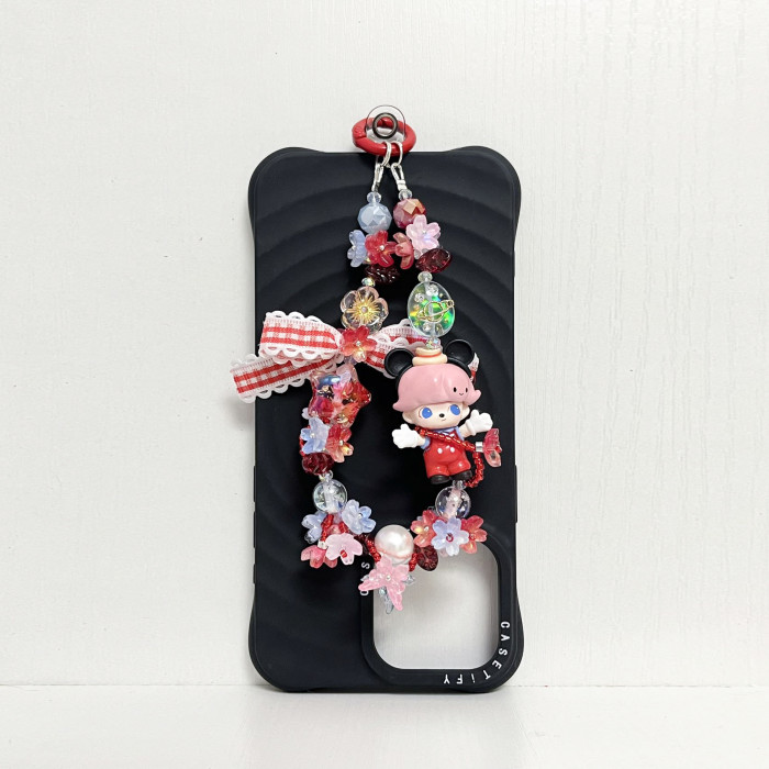 Handmade  Crystal Glass Charm Phone Strap Dimoo