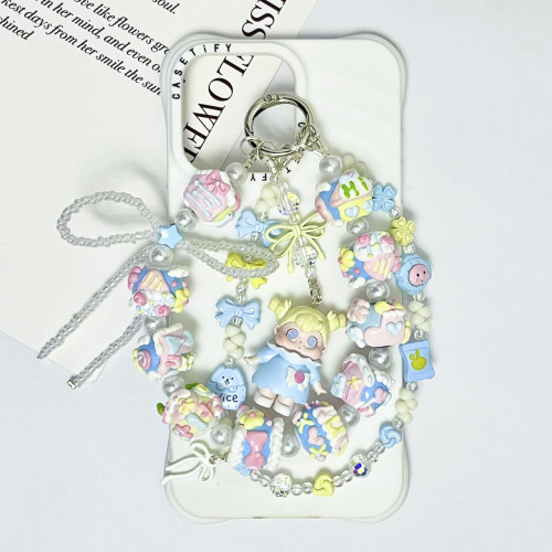 Hand Painted Beads Phone Charm Qoqo