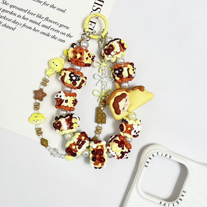 Hand Painted Beads Phone Charm Wendy