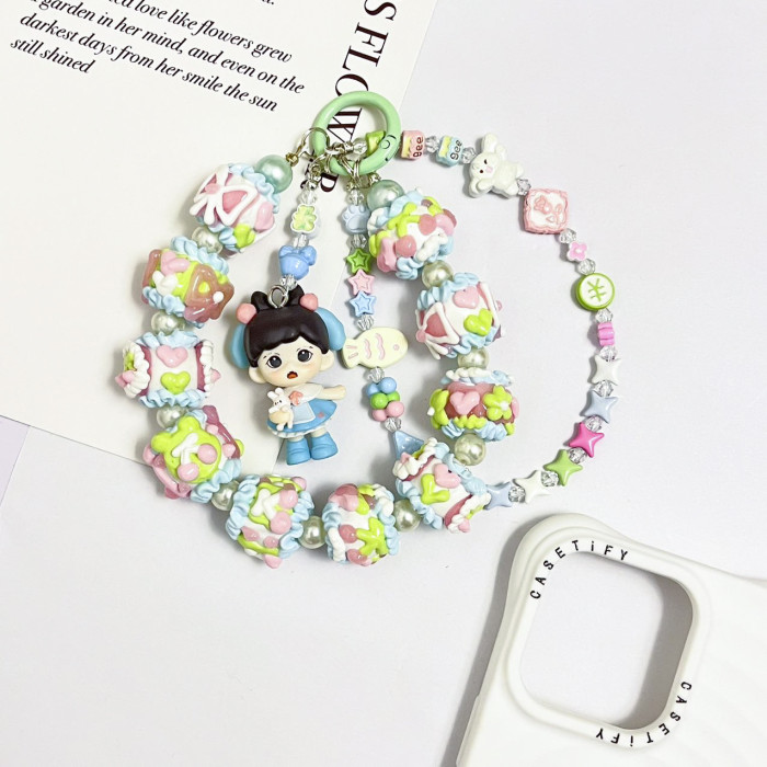 Hand Painted Beads Phone Charm Zoraa