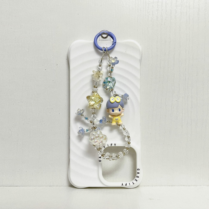 Handmade  Crystal Glass Charm Phone Strap Molly Dora Zsiga