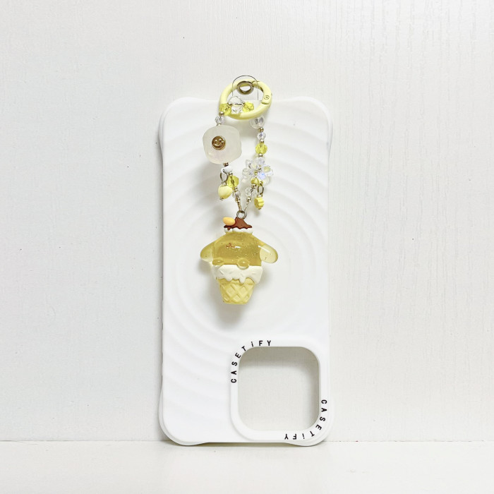 Handmade  Crystal Glass Charm Phone Strap Sanrio