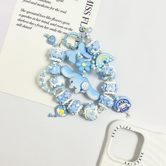 Hand Painted Beads Phone Charm Cinnamoroll