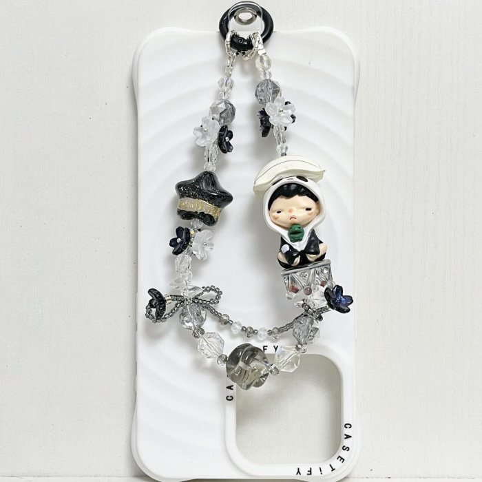 Handmade  Crystal Glass Charm Phone Strap Hirono