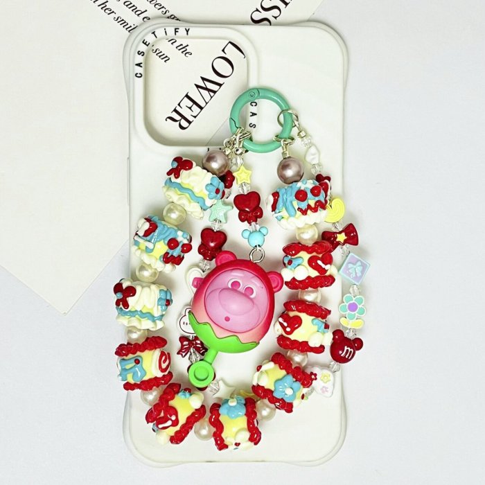 Hand Painted Beads Phone Charm Disney
