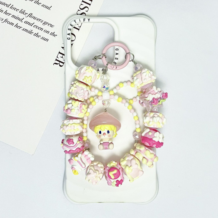 Hand Painted Beads Phone Charm Boys