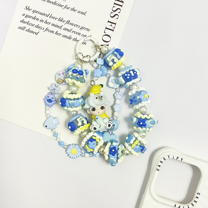 Hand Painted Beads Phone Charm Dimoo