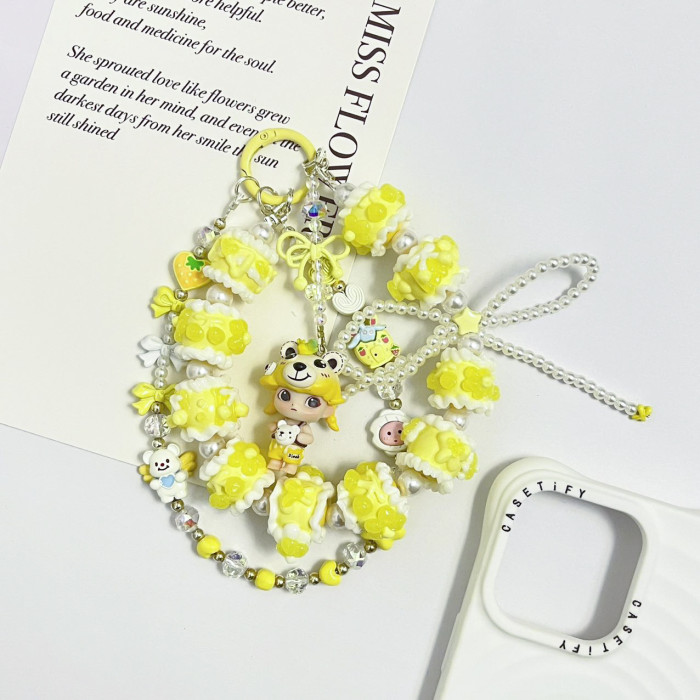 Hand Painted Beads Phone Charm Dimoo