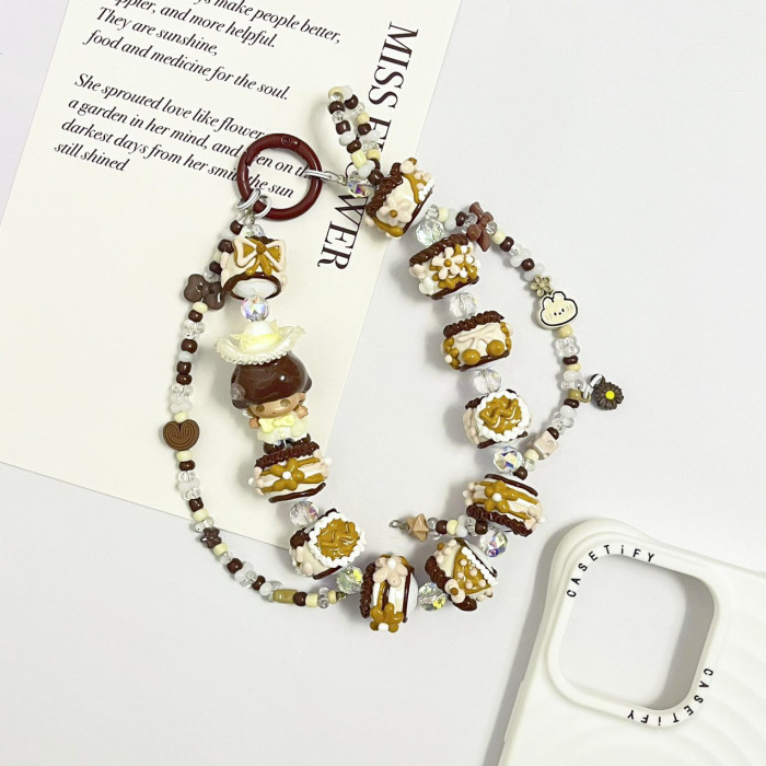 Hand Painted Beads Phone Charm Dimoo