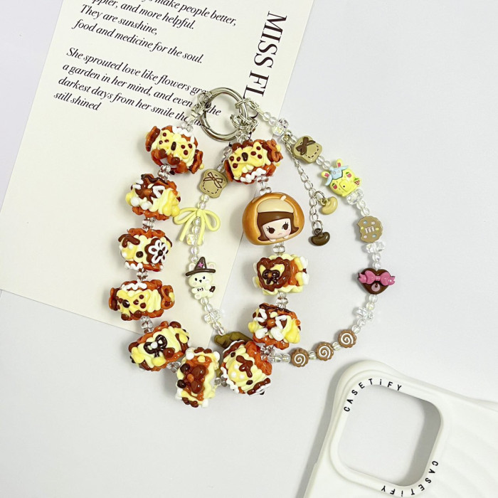 Hand Painted Beads Phone Charm Molly
